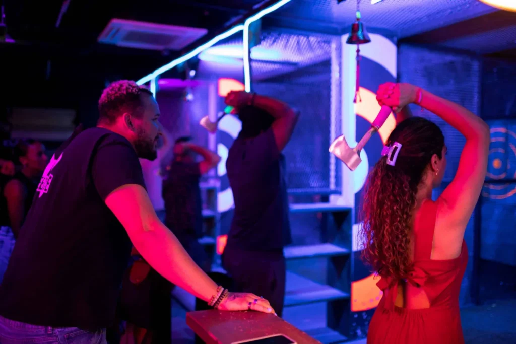 axe throwing London Tower Hill